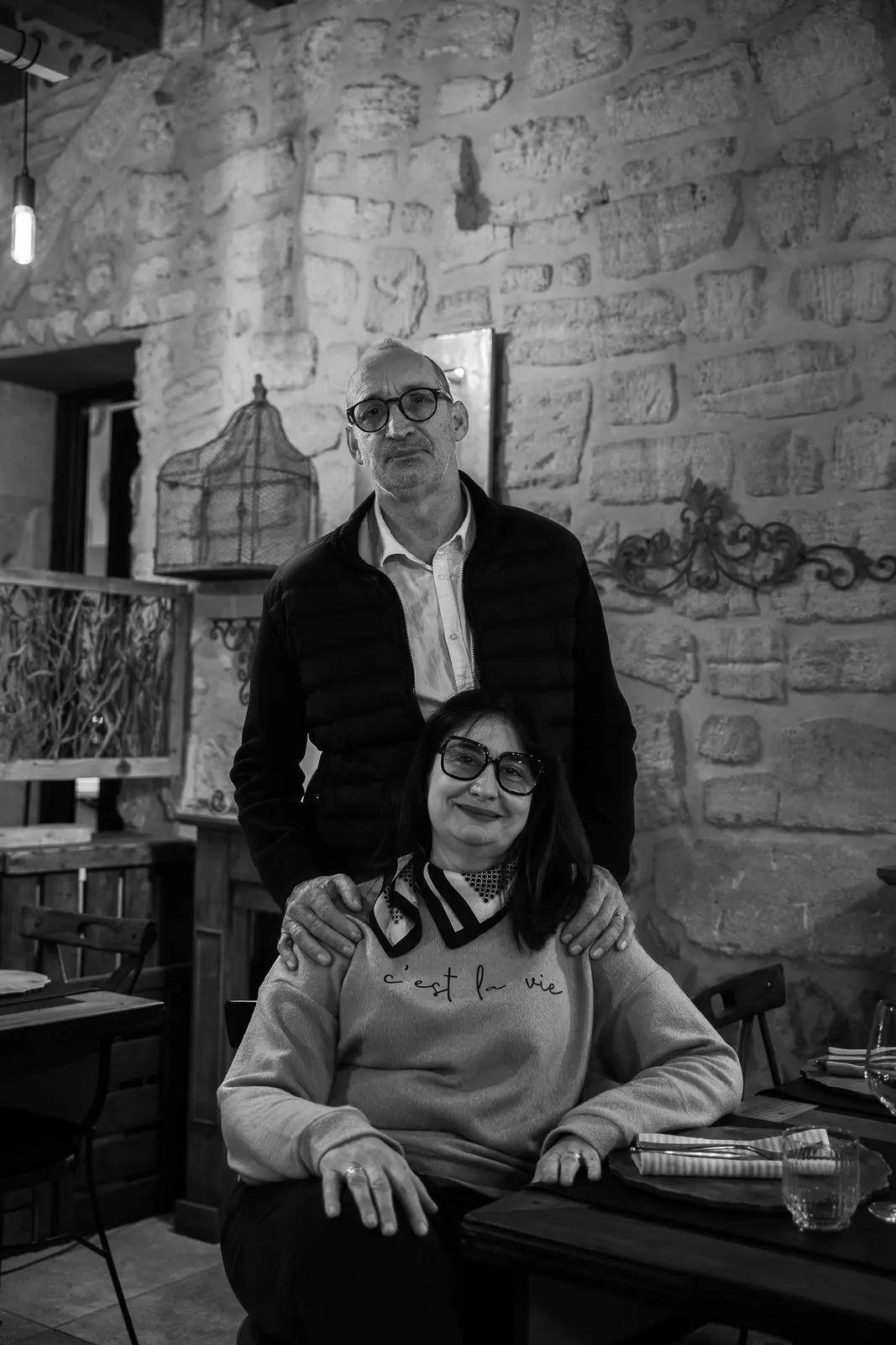 Portrait des propriétaires de L'Oustaloun, restaurant à Maussane-les-Alpilles